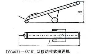 DY4031-65151型移動(dòng)帶式輸送機(jī)示意圖